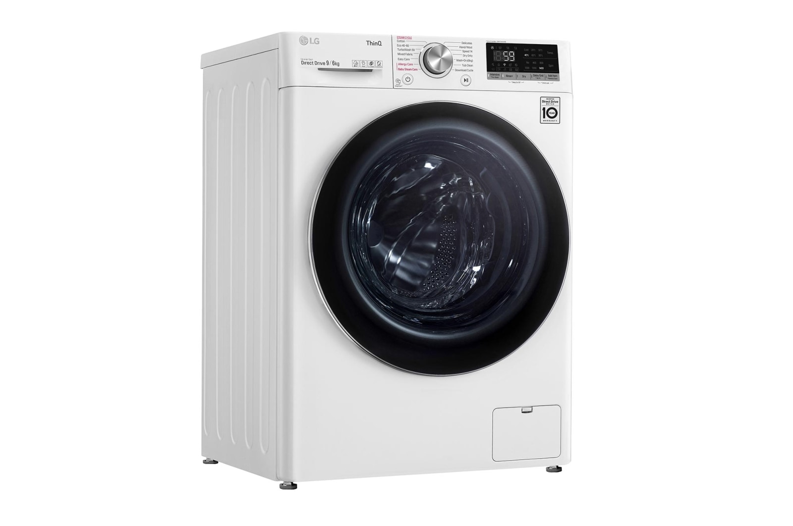 LG 9/6kg Washer Dryer White LG Turbowash?, FWV796WTSE