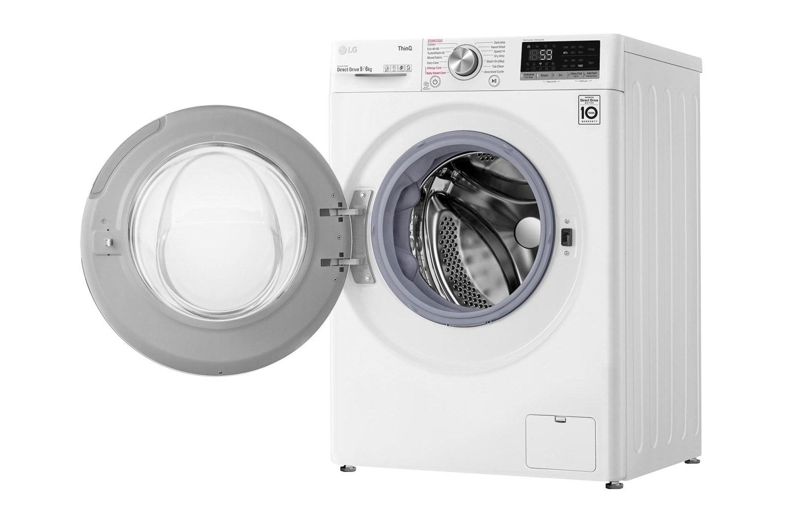 LG 9/6kg Washer Dryer White LG Turbowash?, FWV796WTSE