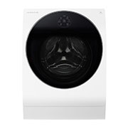Front view of 12/7kg LG SIGNATURE Washer Dryer White AI DD?(LSWD100E)