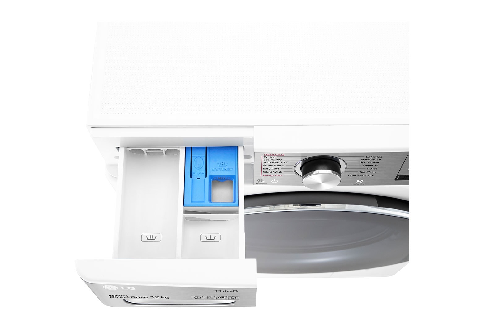 LG 12kg Washing Machine White AI DD?, F4V1012WTSE