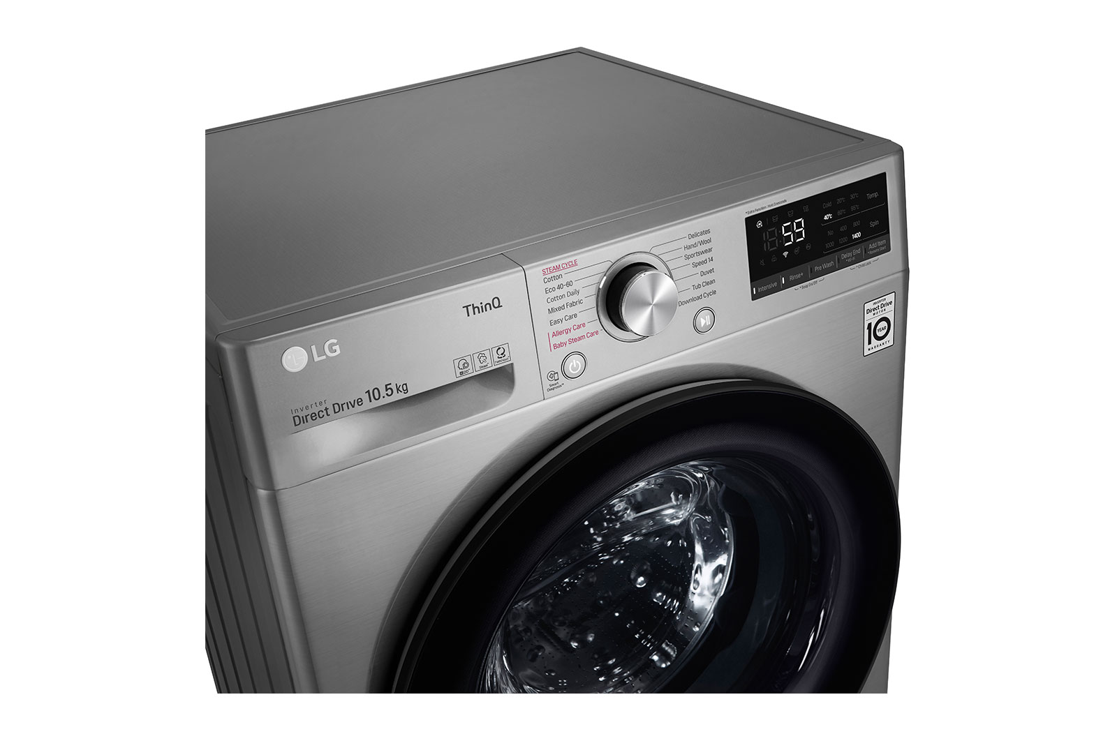 LG 10.5kg Washing Machine Graphite AI DD?, F4V510SSE