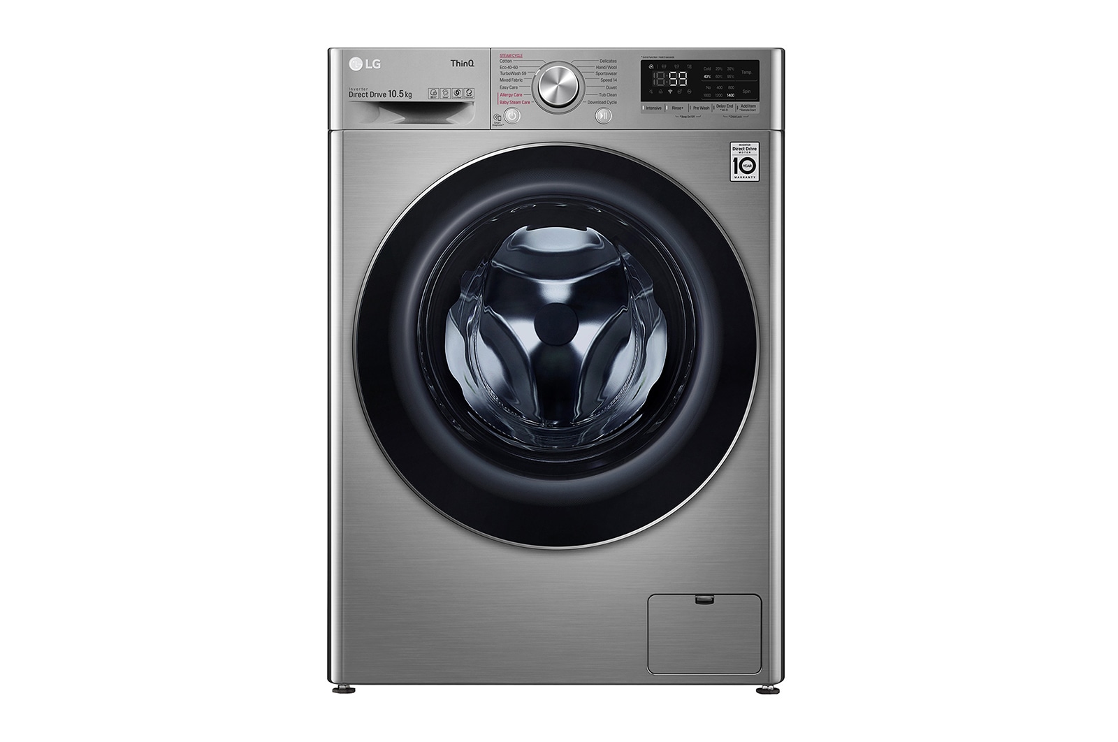 Front view of 10.5kg Washing Machine Graphite AI DD?(F4V710STSE)