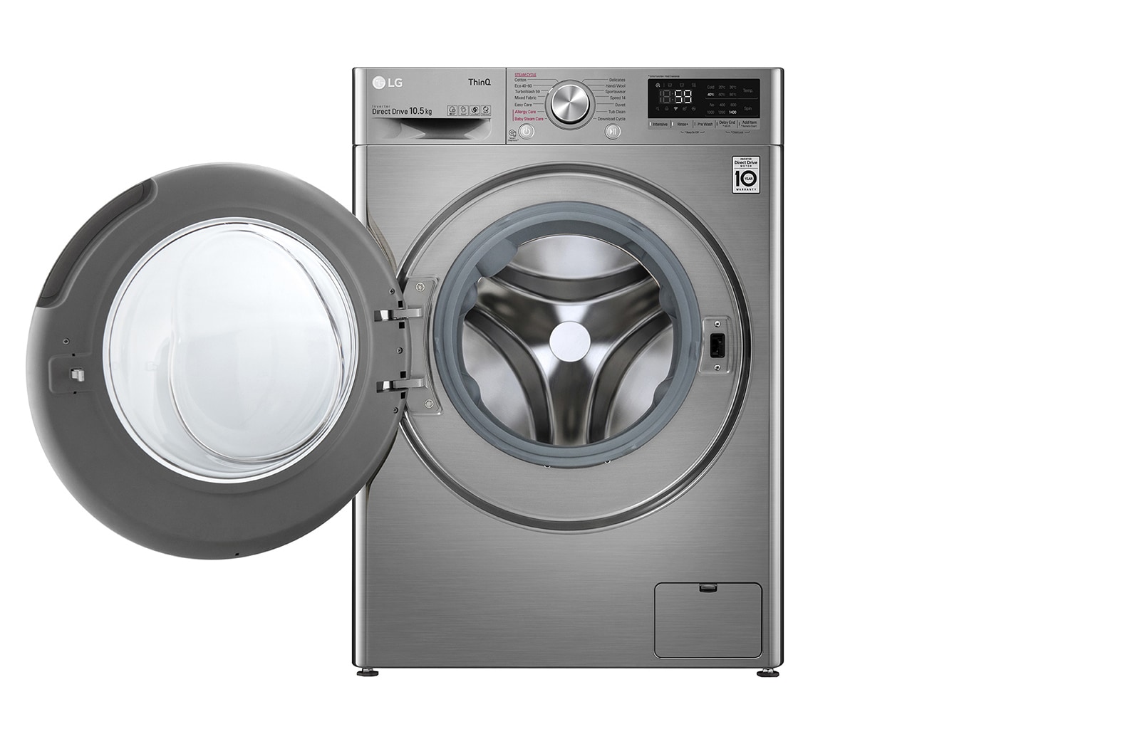 LG 10.5kg Washing Machine Graphite AI DD?, F4V710STSE