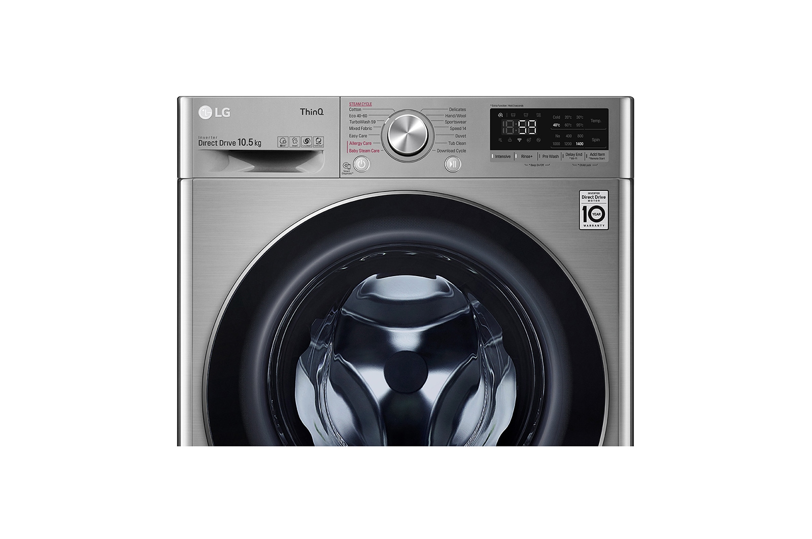LG 10.5kg Washing Machine Graphite AI DD?, F4V710STSE