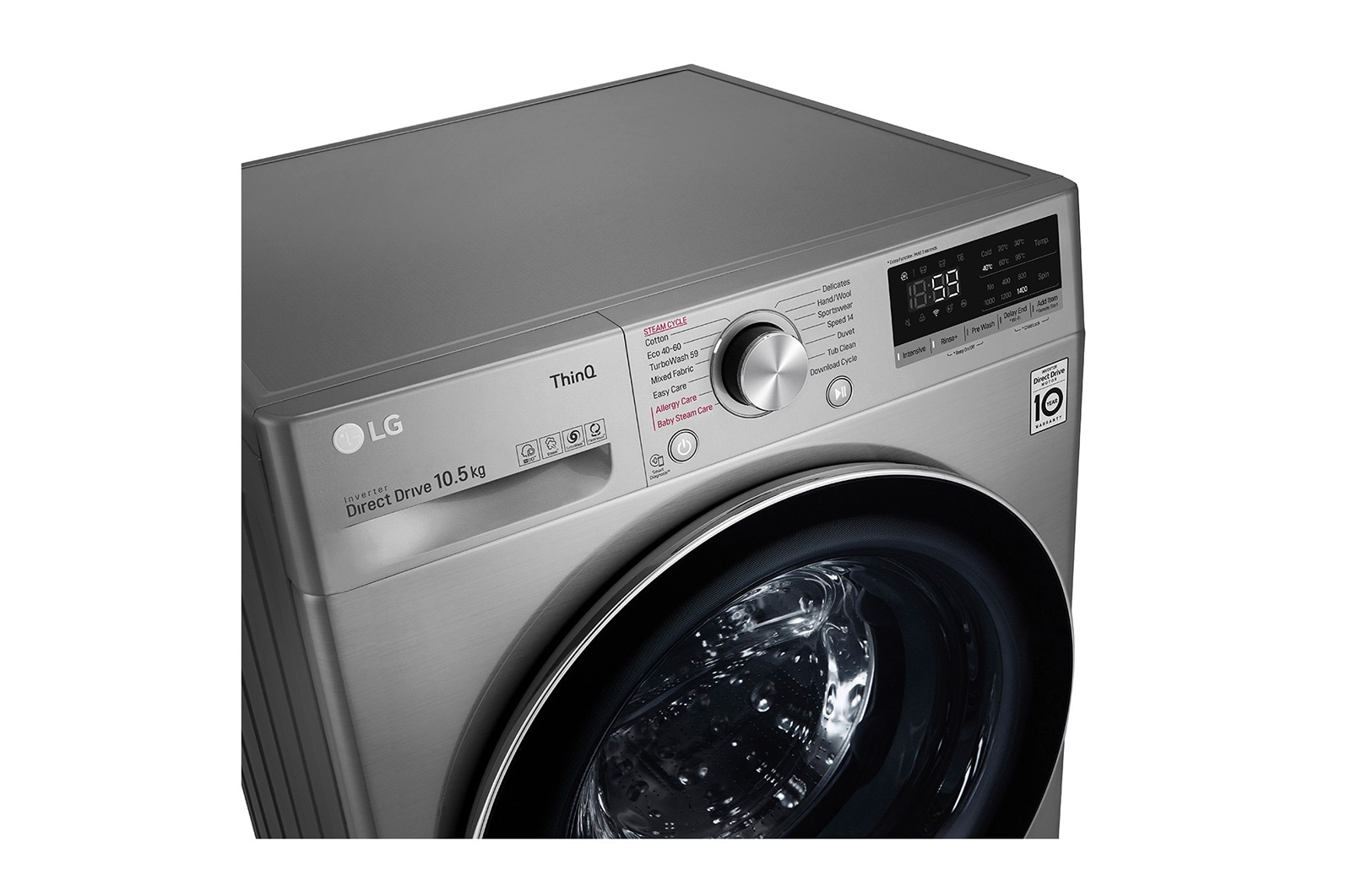 LG 10.5kg Washing Machine Graphite AI DD?, F4V710STSE