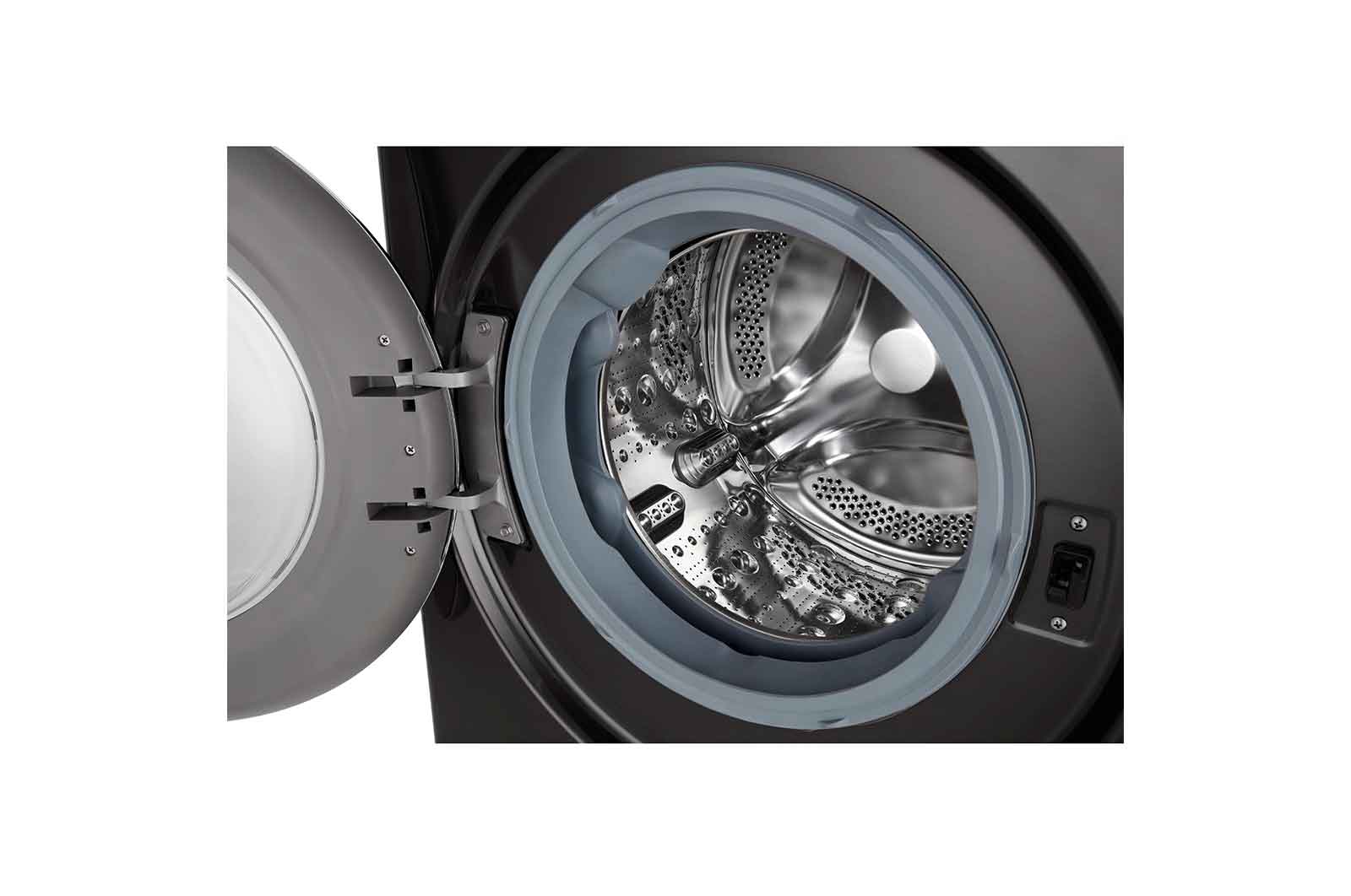 LG 9kg Washing Machine Black Steel AI DD?, F4V909BTSE