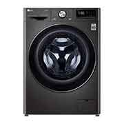 Front view of 9kg Washing Machine Black Steel AI DD?(F4V909BTSE)