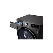 LG 10.5kg Washing Machine Black Steel Direct Drive, F4V910BTSE