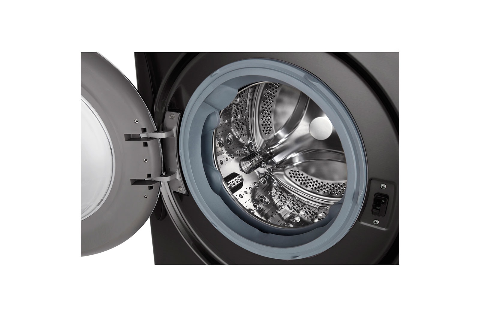 LG 10.5kg Washing Machine Black Steel Direct Drive, F4V910BTSE