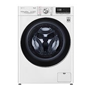 Front view of LG F4V910WTSE White Washing Machine