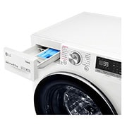 LG 10.5kg WiFi connected Washing Machine, White, F4V910WTSE