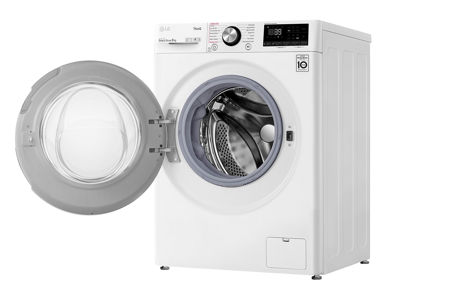 LG 9kg Washing Machine AI DD?, White, F6V1009WTSE