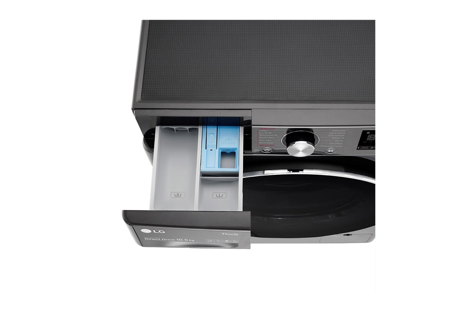 LG 10.5kg Washing Machine Black Steel AI DD?, F6V1010BTSE
