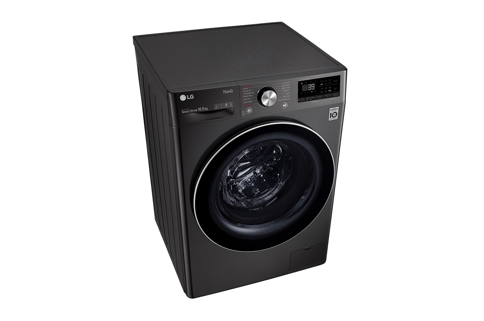 LG 10.5kg Washing Machine Black Steel AI DD?, F6V1010BTSE