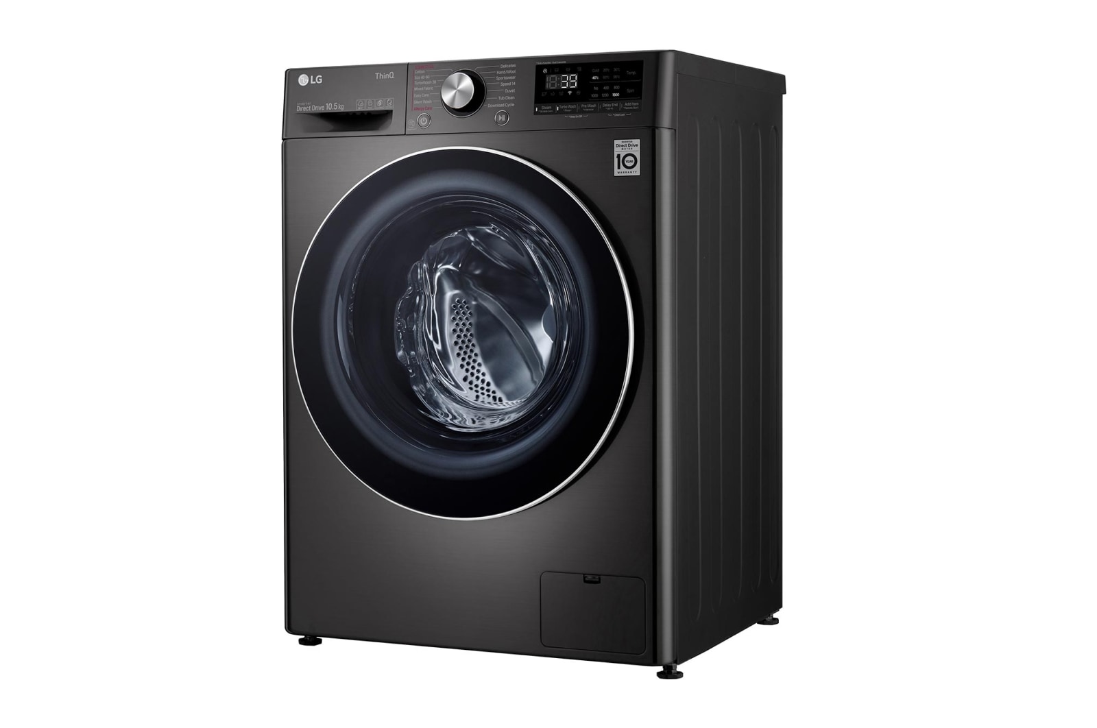 LG 10.5kg Washing Machine Black Steel AI DD?, F6V1010BTSE