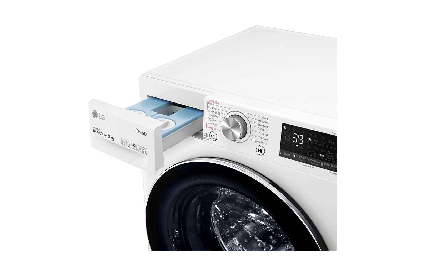 LG 9kg Washing Machine White AI DD?, F6V909WTSA