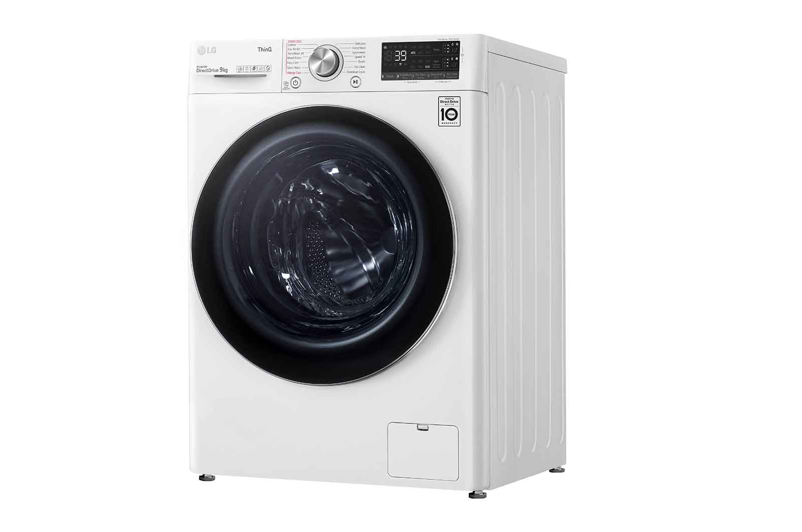 LG 9kg Washing Machine White AI DD?, F6V909WTSA