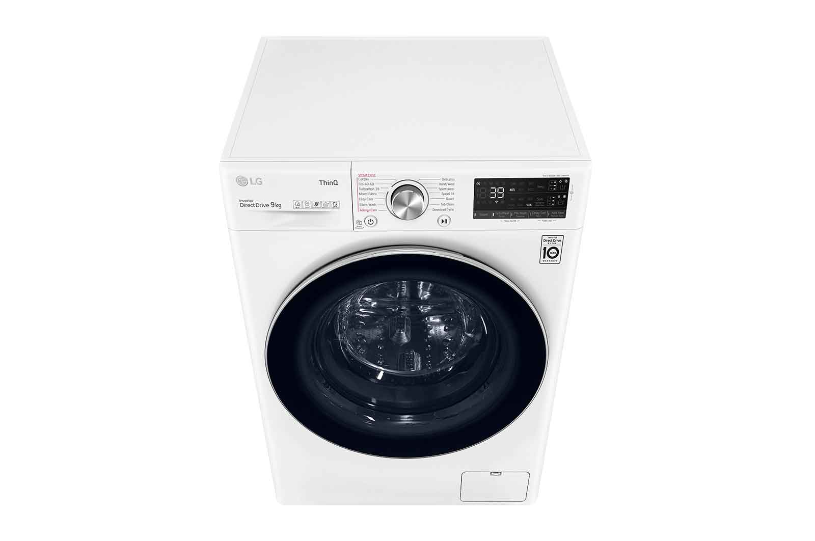 LG 9kg Washing Machine White AI DD?, F6V909WTSA