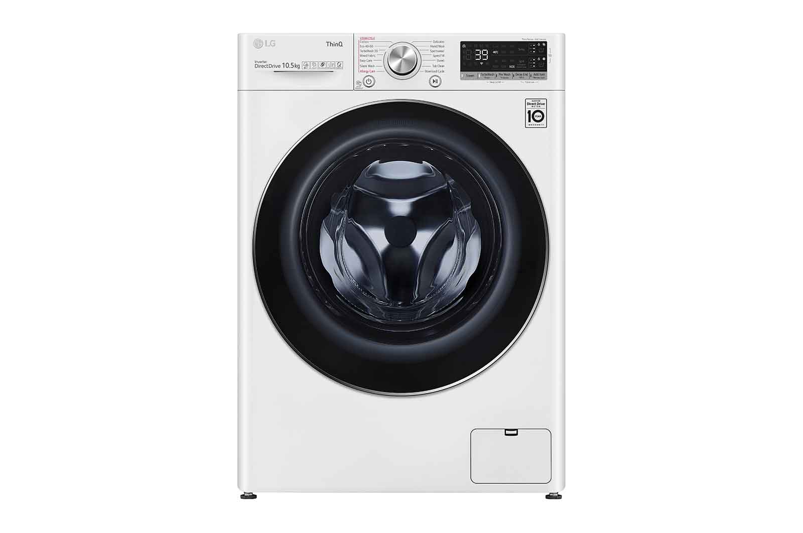 Front view of 10.5kg Washing Machine White AI DD?(F6V910WTSA)