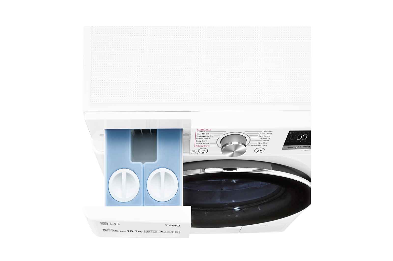 LG 10.5kg Washing Machine White AI DD?, F6V910WTSA