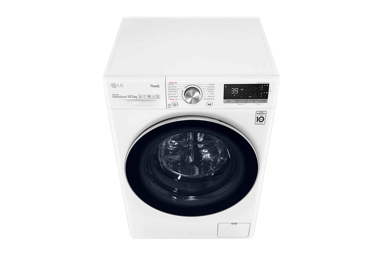 LG 10.5kg Washing Machine White AI DD?, F6V910WTSA