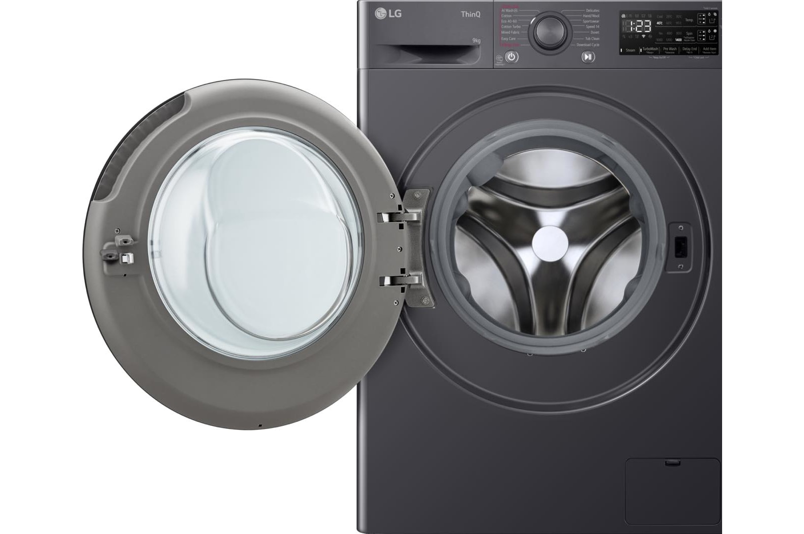 LG 9kg EZDispense? Washing Machine, Slate Grey, F4Y509GBLA1