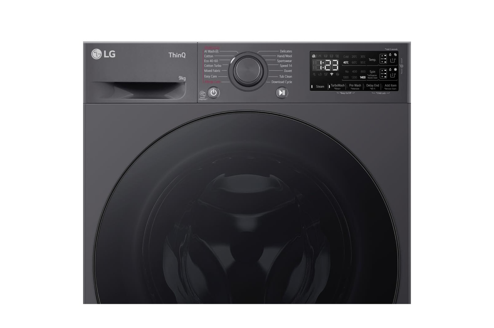 LG 9kg EZDispense? Washing Machine, Slate Grey, F4Y509GBLA1