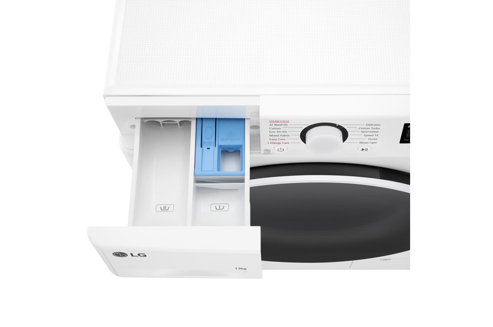 LG 13kg BIG In? Washing Machine White, F4Y513WWLN1