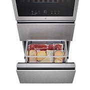 LG Winecellar with Drawer Stainless Steel, LSR200W