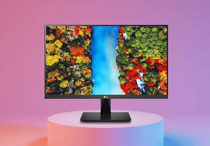 The 27 '' IPS Full HD display uses an IPS panel to prevent eye strain