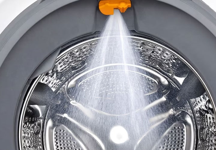 One of our LG TurboWash F14U2TDN0 washing machines in action 