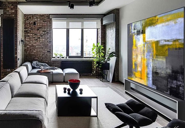 An LG 8K TV creates the ultimate home cinema room.
