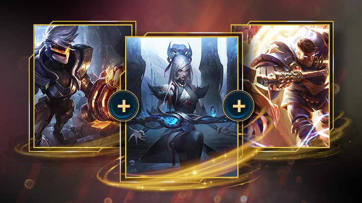 Get 3 LoL in-game Skin + Champion Bundle items in pre-order.	
