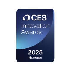 Huy hi?u CES Innovation Awards v?i dòng ch? 2025 Honoree.