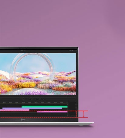 LG gram cho tr?i nghi?m hình ?nh r? nét v?i màn hình OLED và màn hình IPS LCD.