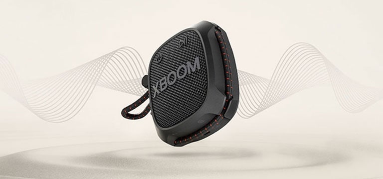 Sóng am th? hi?n thu?t toán t?ng c??ng am thanh tr?m t? LG XBOOM Go XG2T.