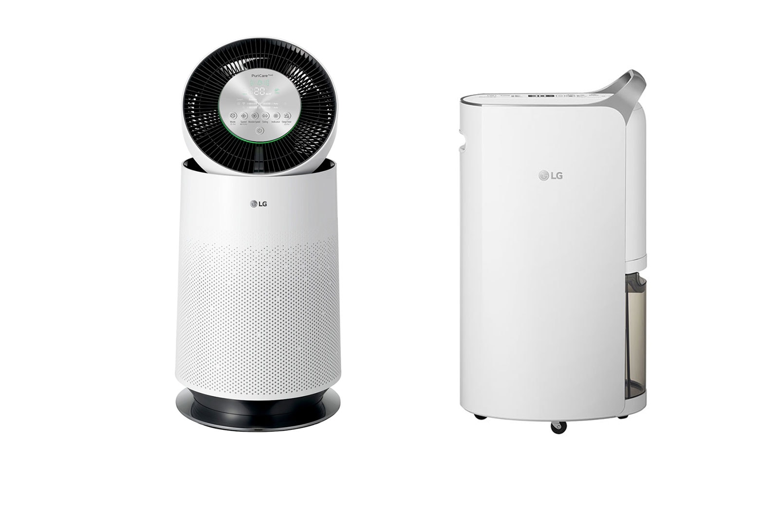 LG Combo Máy l?c khí PuriCare 360 1 t?ng màu tr?ng & Máy hút ?m Dual Inverter 16L màu tr?ng, AS65MD16.ABAE
