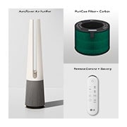 LG Qu?t l?c khí PuriCare AeroTower Hit C?ng ngh? UVnano?, C?m Bi?n PM 1.0 Màu be | FS15GPBK0, FS15GPBK0