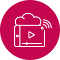 Imagem a mostrar uma variedade de servi?os OTT com os respetivos programas por baixo de cada logótipo.