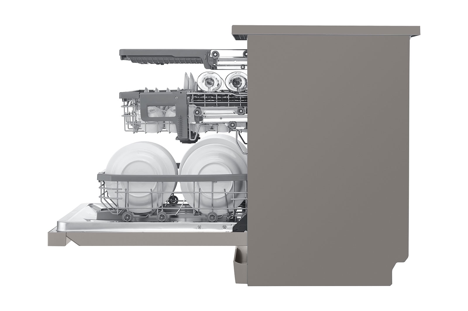 LG 14 Place QuadWash? Dishwasher with TrueSteam? in Stainless Finish, DFB425FP