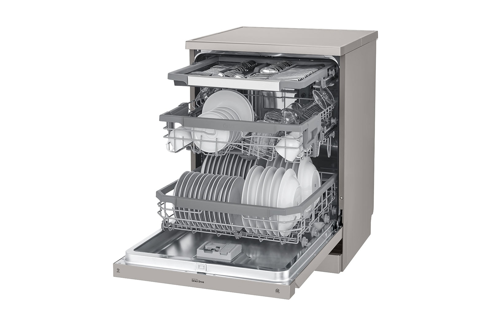 LG 14 Place QuadWash? Dishwasher with TrueSteam? in Stainless Finish, DFB425FP
