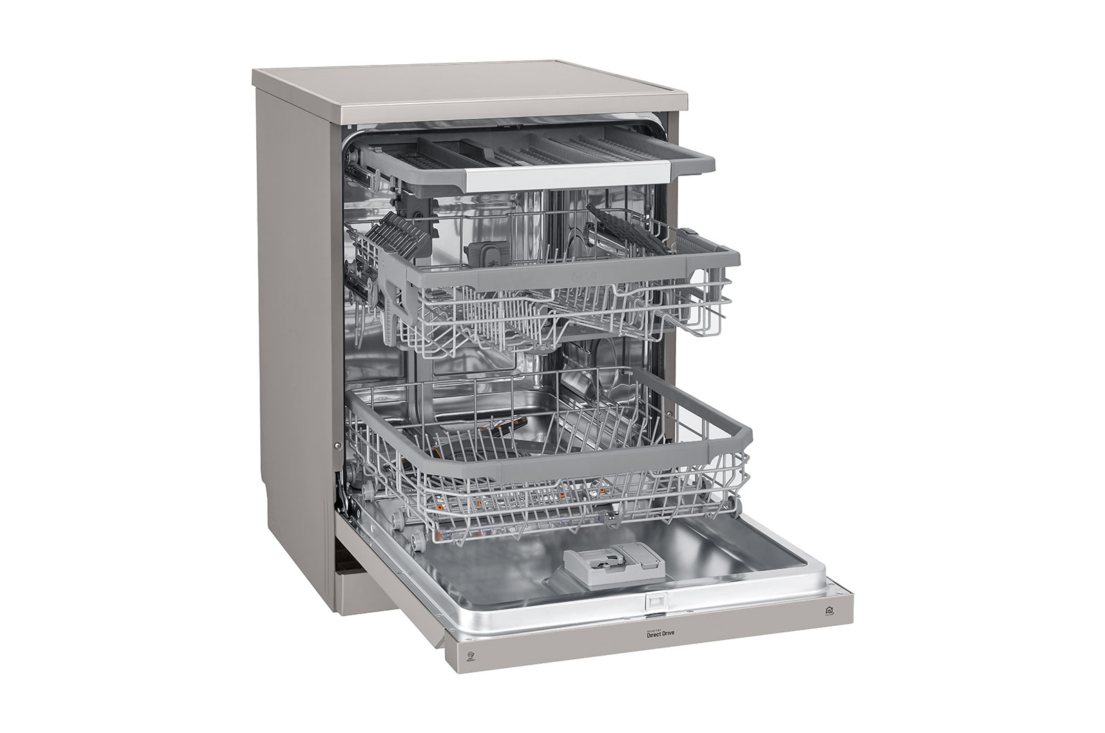LG 14 Place QuadWash? Dishwasher with TrueSteam? in Stainless Finish, DFB425FP