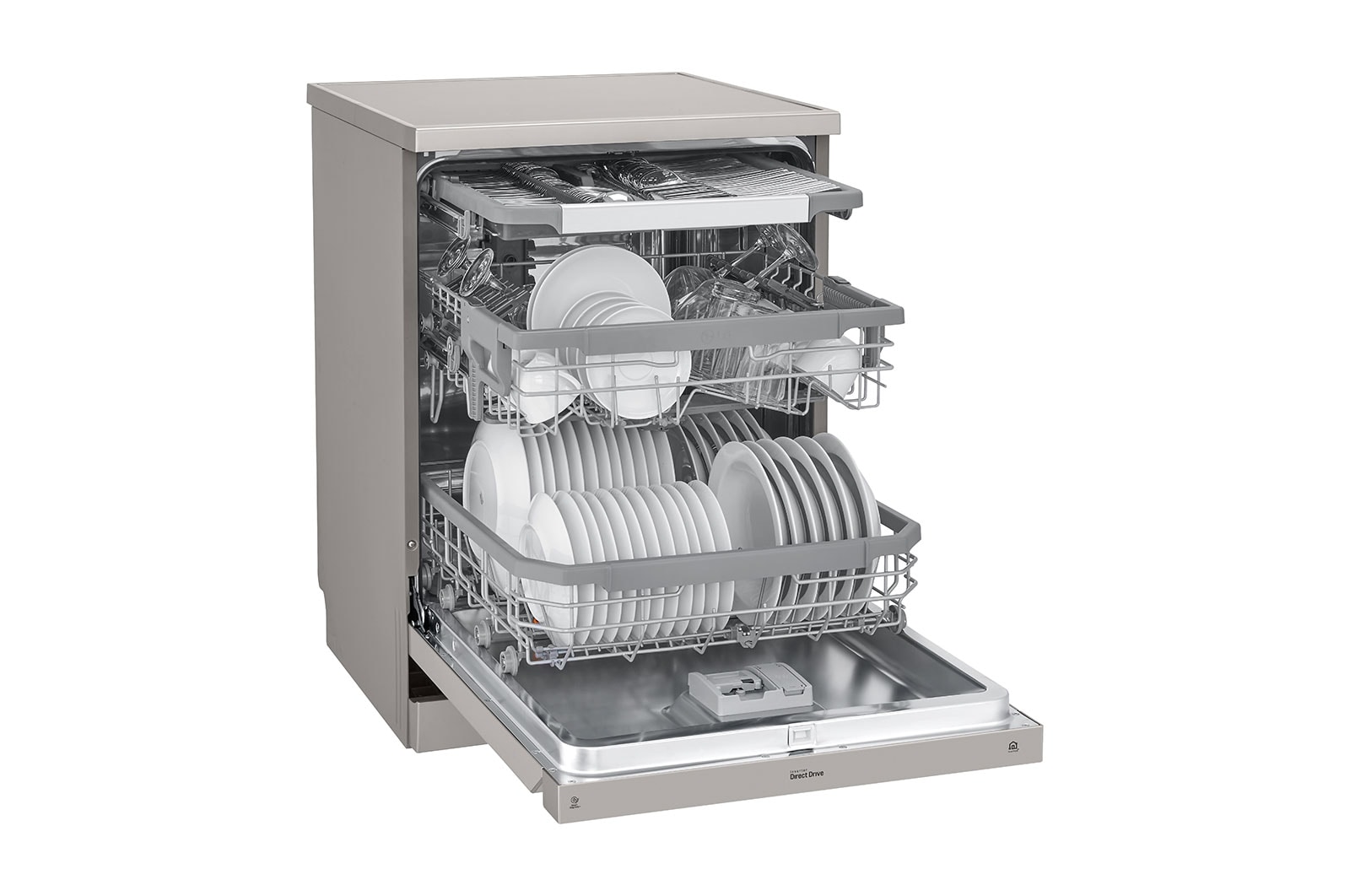 LG 14 Place QuadWash? Dishwasher with TrueSteam? in Stainless Finish, DFB425FP