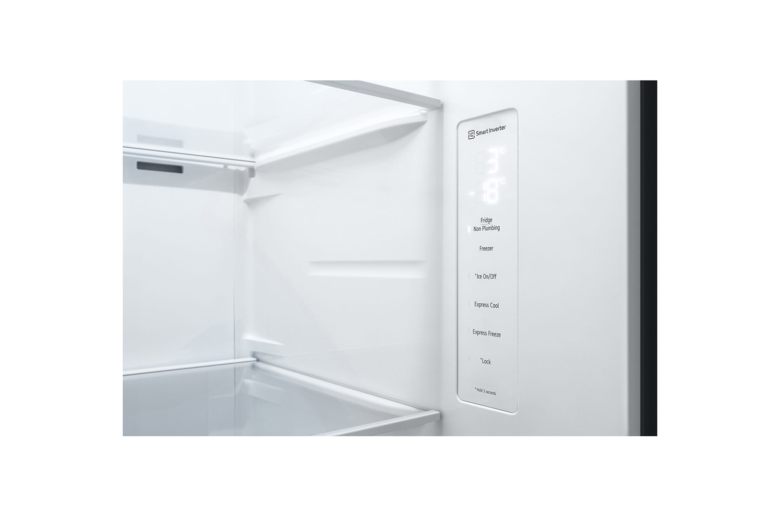 LG 617L Non Plumbed Side by Side Fridge with Ice & Water Dispenser in Stainless Finish, GC-L257SLXL