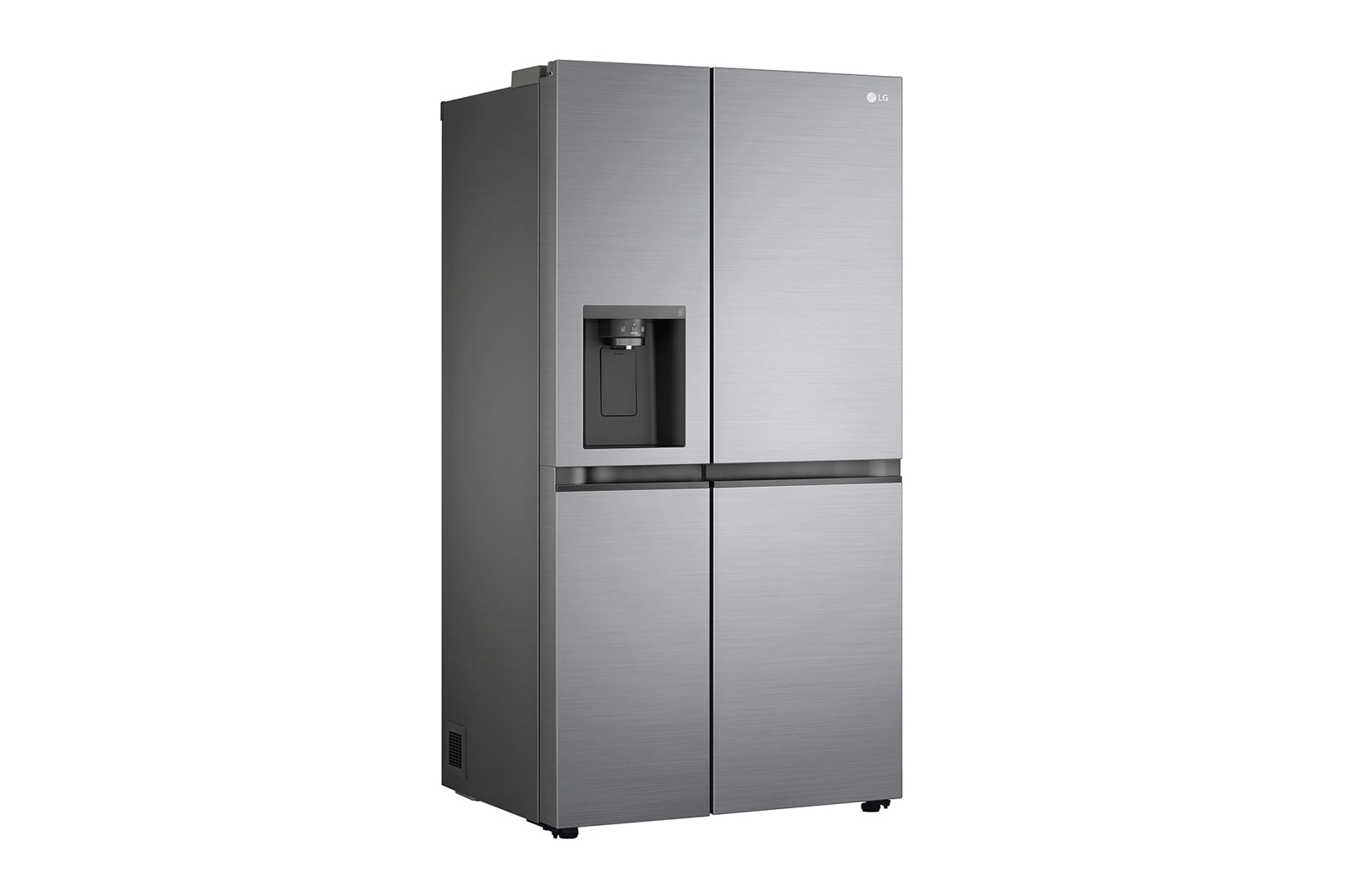 LG 617L Non Plumbed Side by Side Fridge with Ice & Water Dispenser in Stainless Finish, GC-L257SLXL