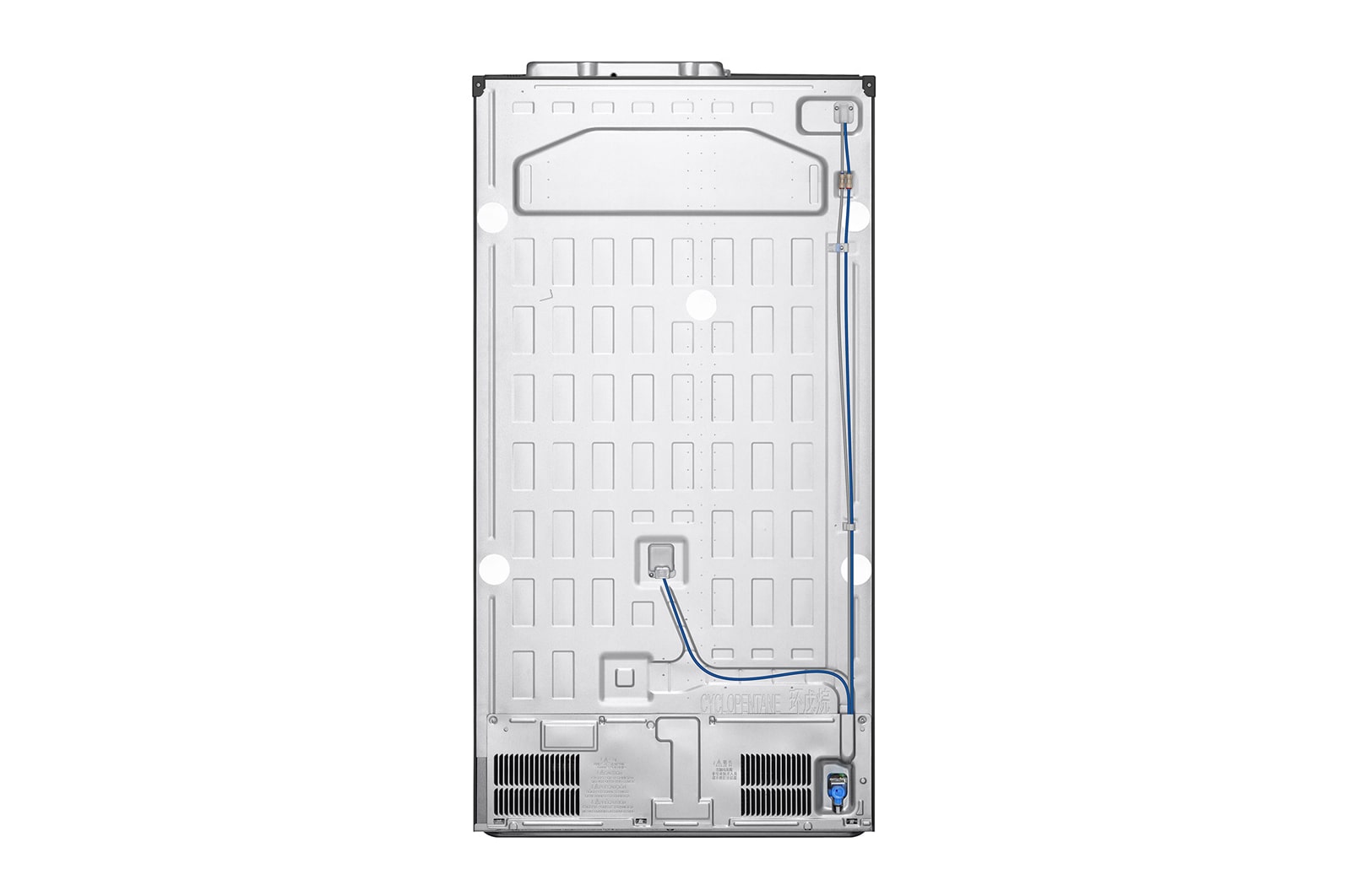LG 617L Non Plumbed Side by Side Fridge with Ice & Water Dispenser in Stainless Finish, GC-L257SLXL