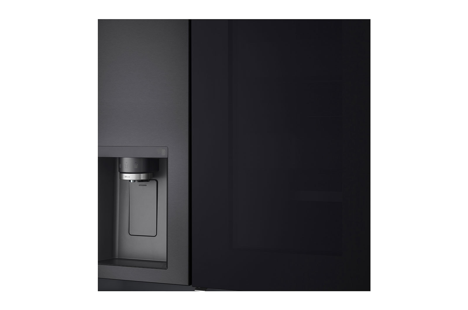 LG 611L InstaView? Door-in-Door Side by Side Fridge with Uvnano? Ice & Water Dispenser in Black Finish, GC-X257CQFS
