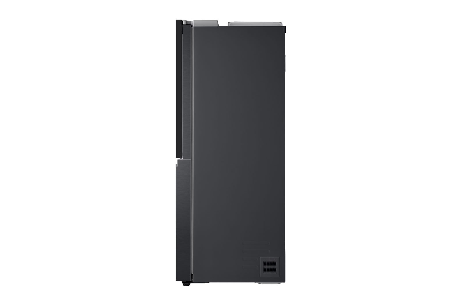 LG 611L InstaView? Door-in-Door Side by Side Fridge with Uvnano? Ice & Water Dispenser in Black Finish, GC-X257CQFS