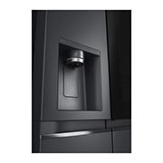 LG 611L InstaView? Door-in-Door Side by Side Fridge with Uvnano? Ice & Water Dispenser in Black Finish, GC-X257CQFS
