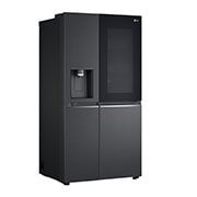 LG 611L InstaView? Door-in-Door Side by Side Fridge with Uvnano? Ice & Water Dispenser in Black Finish, GC-X257CQFS